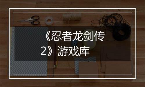 《忍者龙剑传2》游戏库