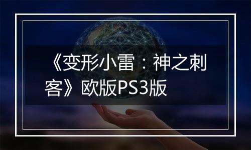 《变形小雷：神之刺客》欧版PS3版