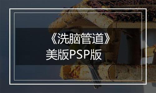 《洗脑管道》美版PSP版