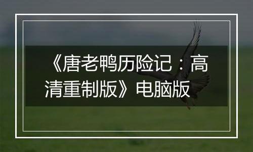 《唐老鸭历险记：高清重制版》电脑版