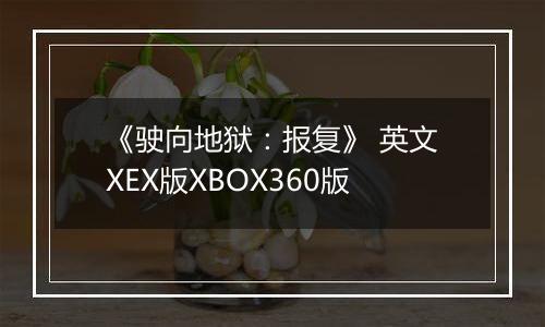 《驶向地狱：报复》 英文XEX版XBOX360版