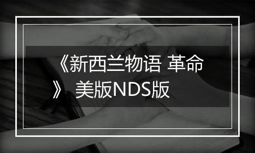 《新西兰物语 革命》 美版NDS版