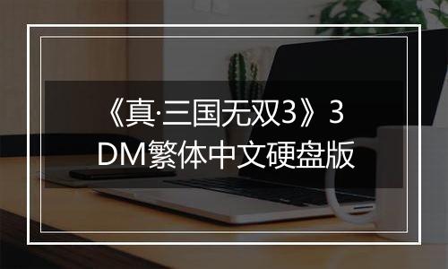 《真·三国无双3》3DM繁体中文硬盘版