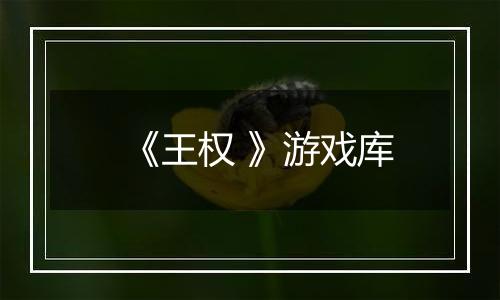 《王权 》游戏库