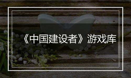 《中国建设者》游戏库