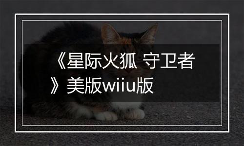 《星际火狐 守卫者》美版wiiu版