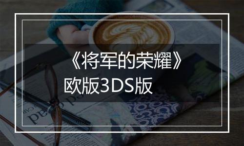 《将军的荣耀》欧版3DS版