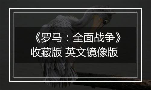 《罗马:全面战争》收藏版 英文镜像版