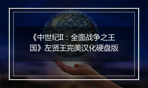 《中世纪II：全面战争之王国》左贤王完美汉化硬盘版