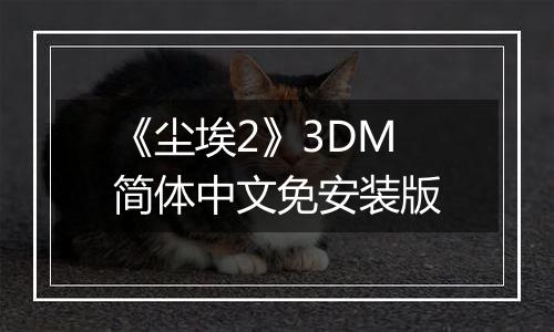 《尘埃2》3DM简体中文免安装版