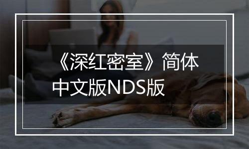 《深红密室》简体中文版NDS版