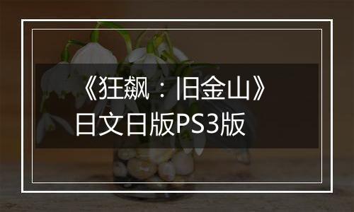 《狂飙：旧金山》 日文日版PS3版