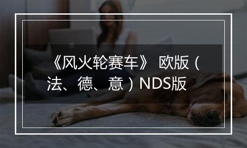 《风火轮赛车》 欧版(法、德、意)NDS版