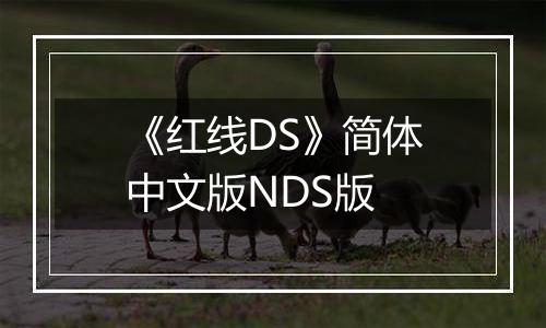 《红线DS》简体中文版NDS版