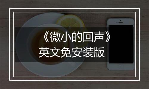 《微小的回声》英文免安装版