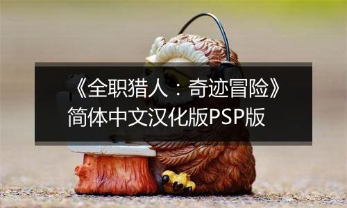 《全职猎人：奇迹冒险》简体中文汉化版PSP版