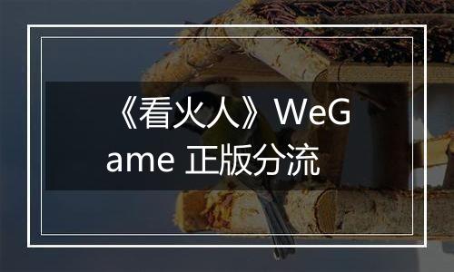 《看火人》WeGame 正版分流