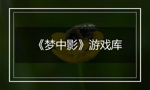 《梦中影》游戏库