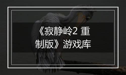 《寂静岭2 重制版》游戏库