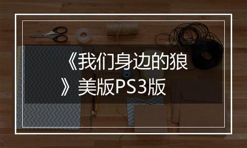 《我们身边的狼》美版PS3版