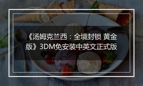 《汤姆克兰西：全境封锁 黄金版》3DM免安装中英文正式版