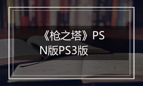 《枪之塔》PSN版PS3版