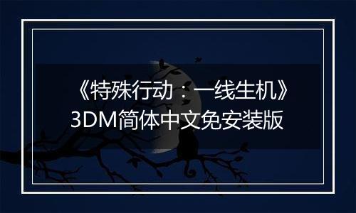 《特殊行动：一线生机》3DM简体中文免安装版