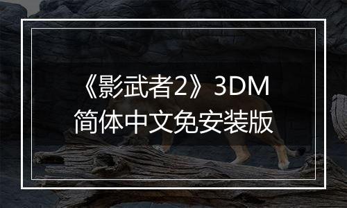 《影武者2》3DM简体中文免安装版