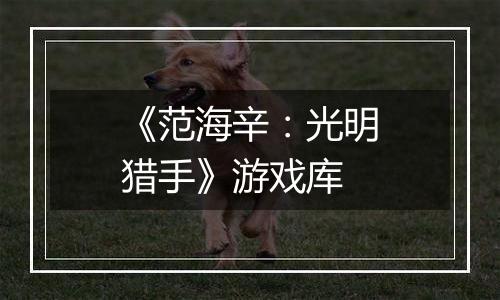 《范海辛：光明猎手》游戏库
