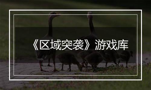 《区域突袭》游戏库