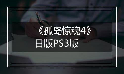 《孤岛惊魂4》日版PS3版
