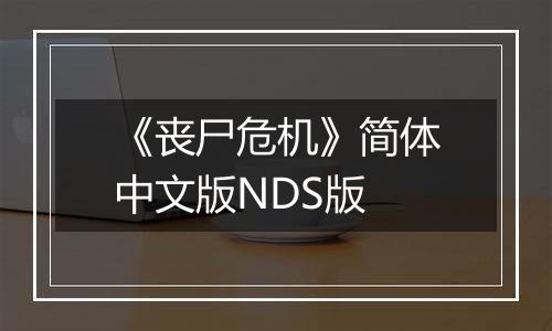 《丧尸危机》简体中文版NDS版