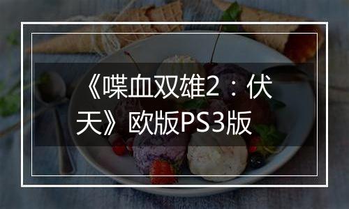 《喋血双雄2：伏天》欧版PS3版