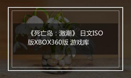 《死亡岛:激潮》 日文ISO版XBOX360版 游戏库