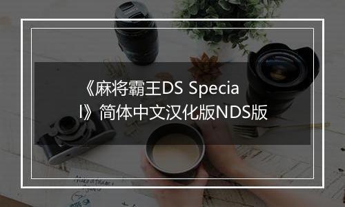 《麻将霸王DS Special》简体中文汉化版NDS版