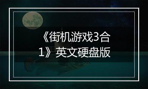 《街机游戏3合1》英文硬盘版