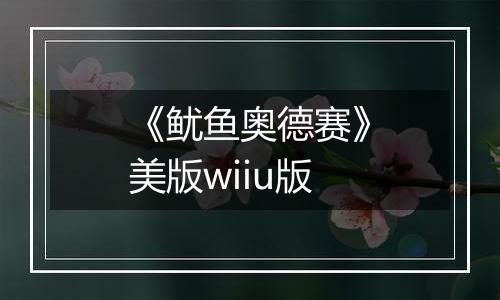 《鱿鱼奥德赛》美版wiiu版