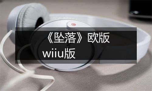 《坠落》欧版wiiu版