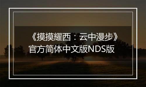 《摸摸耀西：云中漫步》官方简体中文版NDS版