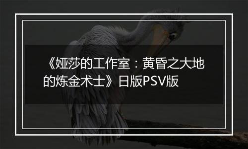 《娅莎的工作室：黄昏之大地的炼金术士》日版PSV版