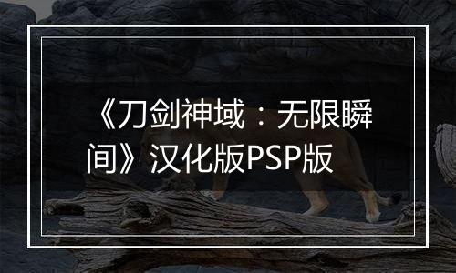 《刀剑神域：无限瞬间》汉化版PSP版
