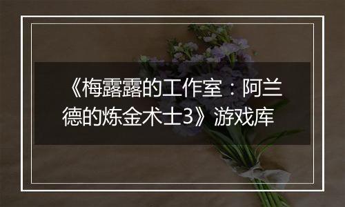 《梅露露的工作室：阿兰德的炼金术士3》游戏库