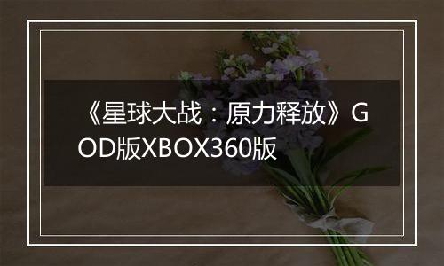 《星球大战：原力释放》GOD版XBOX360版