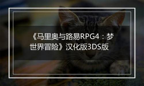 《马里奥与路易RPG4：梦世界冒险》汉化版3DS版