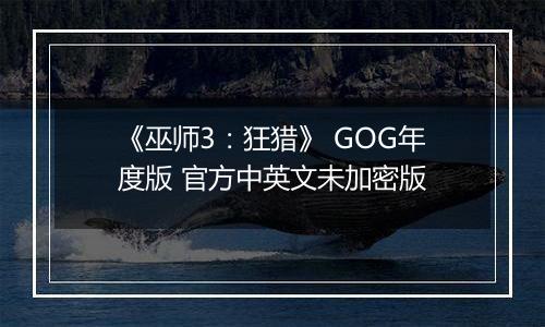 《巫师3：狂猎》 GOG年度版 官方中英文未加密版