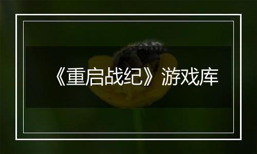 《重启战纪》游戏库