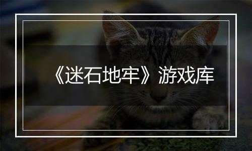 《迷石地牢》游戏库