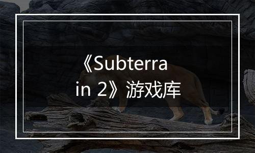 《Subterrain 2》游戏库