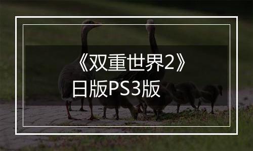 《双重世界2》日版PS3版