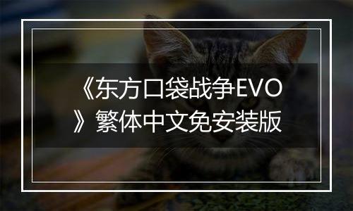 《东方口袋战争EVO》繁体中文免安装版